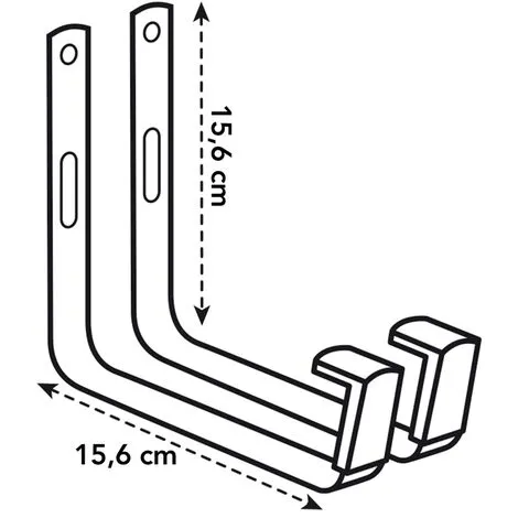 Crochets Muraux Elho Green Basics Métal Anthracite 1 Crochets Muraux Elho Green Basics Métal Anthracite