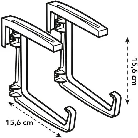 Crochets Balconnières Elho Green Basics Métal Anthracite 1 Crochets Balconnières Elho Green Basics Métal Anthracite