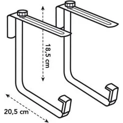 Crochets Balconnières Elho Métal Anthracite -ELHO Soldes 26842688 4