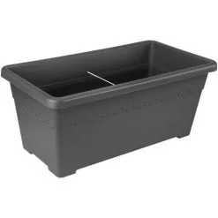 Jardinière Elho Algarve Terrasse Roues 80cm Anthracite