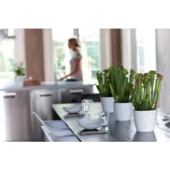 Pot De Fleurs Elho Diamond Rond Ø22cm Blanc -ELHO Soldes 27286530 5