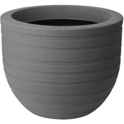 ELHO Pot De Fleurs Rond Allure Ribbon Ø 40 X 31 Cm - Argile - Marron