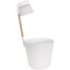 ELHO Pot De Fleurs Rond Flower Light Ø 27 X H.61 Cm - Blanc - Blanc
