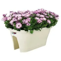 ELHO Bac De Balcon Corsica Flower Bridge 60 - Blanc - Extérieur & Balcon - L 29,6 X W 58 X H 24 Cm -ELHO Soldes 44410102 3