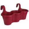 ELHO Jardiniere De Balcon Corsica Triple - Fruits Rouges - Extérieur & Balcon - L 27,1 X W 53,5 X H 25,9 Cm