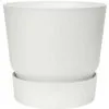 ELHO Pot De Fleurs Rond Greenville 30 - Extérieur - Ø 29,5 X H 27,8 Cm - Blanc