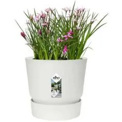 ELHO Pot De Fleurs Rond Greenville 30 - Extérieur - Ø 29,5 X H 27,8 Cm - Blanc -ELHO Soldes 44413193 4