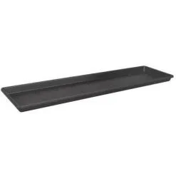 ELHO Soucoupe Pour Balconniere Green Basics 50 - Extérieur & Balcon - Ø 47,3 X H 2,4 Cm - Vivre Noir