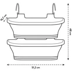 ELHO Corsica Vert Forest Large Set 2 Anthracite -ELHO Soldes 44413330 4