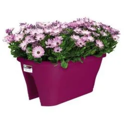 ELHO Bac De Balcon Corsica Flower Bridge 60 - Rose Cerise - Extérieur & Balcon - L 29,6 X W 58 X H 24 Cm -ELHO Soldes 44413378 3