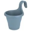 ELHO Jardiniere De Balcon Corsica Simple - Bleu Vintage - Extérieur & Balcon - L 19,4 X W 27,1 X H 25,9 Cm