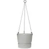 ELHO Pot De Fleurs A Suspendre Greenville 24 - Extérieur - Ø 23,9 X H 20,3 Cm - Gris Béton Vivant