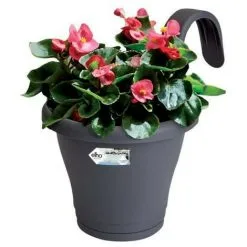 ELHO Jardiniere De Balcon Corsica Simple - Gris Anthracite - Extérieur & Balcon - L 19,4 X W 27,1 X H 25,9 Cm -ELHO Soldes 44414272 3