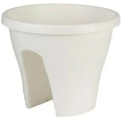 ELHO Bac De Balcon Corsica Flower Bridge 30 - Blanc - Extérieur & Balcon - L 29,6 X W 29,6 X H 24 Cm