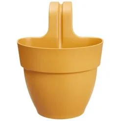 Balconnière En Plastique Elho Vibia Campana Easy Hanger Small Jaune Miel - Ø 24 Cm - Jaune