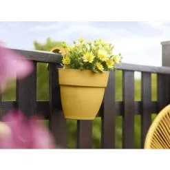Balconnière En Plastique Elho Vibia Campana Easy Hanger Small Jaune Miel - Ø 24 Cm - Jaune -ELHO Soldes 49402473 5