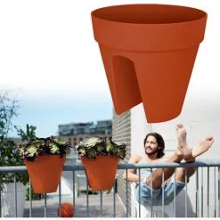 ELHO Bac à Fleurs Jardinière En Plastique Pour Jardin Balcon Maison Pot De Fleurs Rond 7,5 Liter (de) -ELHO Soldes 49935192 3