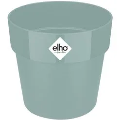 Elho Bac à Fleurs Rond Jardinière Menthe Mûre Violet Pêche En Plastique Pour Extérieur Jardin Terrasse Pot De Fleurs Couleurs Mint/2,9 Liter (de)