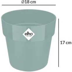 Elho Bac à Fleurs Rond Jardinière Menthe Mûre Violet Pêche En Plastique Pour Extérieur Jardin Terrasse Pot De Fleurs Couleurs Mint/2,9 Liter (de) -ELHO Soldes 50065045 5