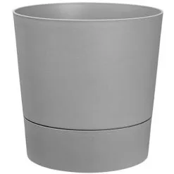 Pot De Fleurs Rond Extérieur/intérieur Ø 30 Cm Elho Aqua Care Greensense Gris Ciment - Gris