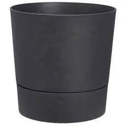 Pot De Fleurs Rond Extérieur/intérieur Ø 30 Cm Elho Aqua Care Greensense Gris Charbon - Gris