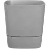 Pot De Fleurs Carré Extérieur/intérieur 38 X 38 Cm Elho Aqua Care Greensense Gris Ciment - Gris
