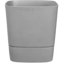 Pot De Fleurs Carré Extérieur/intérieur 38 X 38 Cm Elho Aqua Care Greensense Gris Ciment - Gris