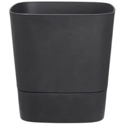 Pot De Fleurs Carré Extérieur/intérieur 38 X 38 Cm Elho Aqua Care Greensense Gris Charbon - Gris
