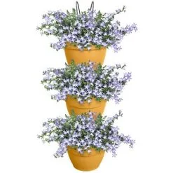 3 Balconnières En Plastique Elho Vibia Campana Forêt Verticale Jaune Miel - Ø 17 Cm - Vert -ELHO Soldes 51291813 3