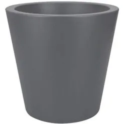 ELHO Pot De Fleurs Rond Pure Straight Ø 65 X H.68 Cm - Anthracite - Anthracite