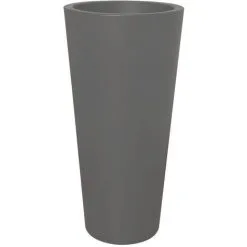 ELHO Pot De Fleurs Pure Straight High Ø 40 X H.80 Cm - Anthracite - Anthracite