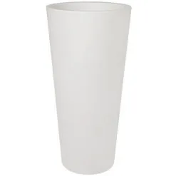 ELHO Pot De Fleurs Rond Pure Straight High Ø 60 X H.125 Cm - Blanc - Blanc