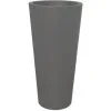 ELHO Pot De Fleurs Rond Pure Straight High Ø 60 X H.125 Cm - Anthracite - Anthracite