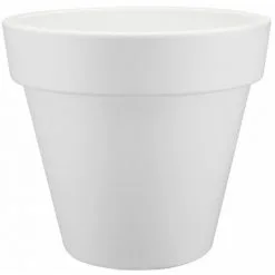 ELHO Pot De Fleurs Rond Pure Round Ø 50 X H.44 Cm - Blanc - Blanc