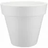 ELHO Pot De Fleurs Rond Pure Round Ø 80 X H.70 Cm - Blanc - Blanc