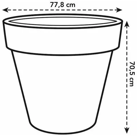 ELHO Pot De Fleurs Rond Pure Round Ø 80 X H.70 Cm - Blanc - Blanc 2 ELHO Pot De Fleurs Rond Pure Round Ø 80 X H.70 Cm - Blanc - Blanc – Image 2