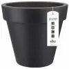 ELHO Pot De Fleurs Rond Pure Round Ø 80 X H.70 Cm - Anthracite - Anthracite
