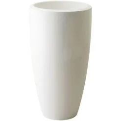 ELHO Pot De Fleurs Rond Pure Soft Round High Ø 50 X H.90 Cm - Blanc - Blanc