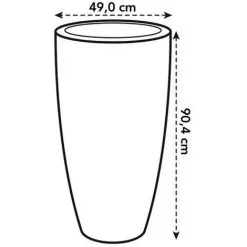 ELHO Pot De Fleurs Rond Pure Soft Round High Ø 50 X H.90 Cm - Blanc - Blanc 6 ELHO Pot De Fleurs Rond Pure Soft Round High Ø 50 X H.90 Cm - Blanc - Blanc -ELHO Soldes 514640 3