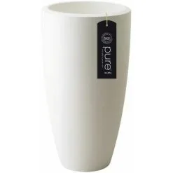ELHO Pot De Fleurs Rond Pure Soft Round High Ø 50 X H.90 Cm - Blanc - Blanc 7 ELHO Pot De Fleurs Rond Pure Soft Round High Ø 50 X H.90 Cm - Blanc - Blanc -ELHO Soldes 514640 4