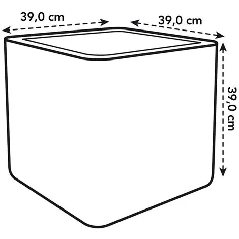 ELHO Pot De Fleurs Pure Soft Brick 40 X H.40 Cm - Anthracite - Anthracite 2 ELHO Pot De Fleurs Pure Soft Brick 40 X H.40 Cm - Anthracite - Anthracite – Image 2