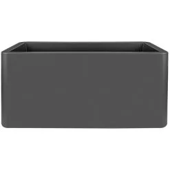 ELHO Pot De Fleurs Pure Soft Brick Long 80 X 39 X H.39 Cm - Anthracite - Anthracite