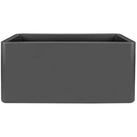 ELHO Pot De Fleurs Pure Soft Brick Long 80 X 39 X H.39 Cm - Anthracite - Anthracite 1 ELHO Pot De Fleurs Pure Soft Brick Long 80 X 39 X H.39 Cm - Anthracite - Anthracite