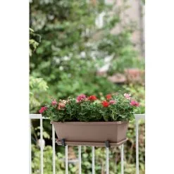 Pot Elho 'Brussels Diamond' Rond Gris Perle 22 Cm -ELHO Soldes 52183521 5