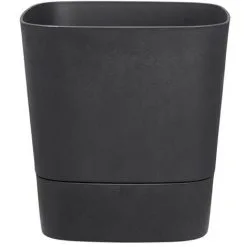 Pot De Fleurs Carré Extérieur/intérieur 30 X 30 Cm Elho Aqua Care Greensense Gris Charbon - Gris