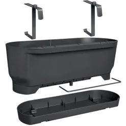 Balconnière Elho Greenville Easy Balcony Noir - Longueur 52 Cm - Noir -ELHO Soldes 52794763 4