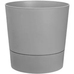 ELHO Soldes 28 Pot De Fleurs Rond Extérieur/intérieur Ø 43 Cm Elho Aqua Care Greensense Gris Ciment - Gris