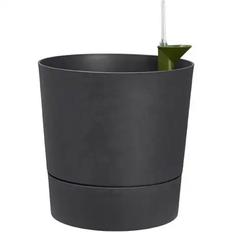 Pot De Fleurs Rond Extérieur/intérieur Ø 43 Cm Elho Aqua Care Greensense Gris Charbon - Gris 2 Pot De Fleurs Rond Extérieur/intérieur Ø 43 Cm Elho Aqua Care Greensense Gris Charbon - Gris – Image 2