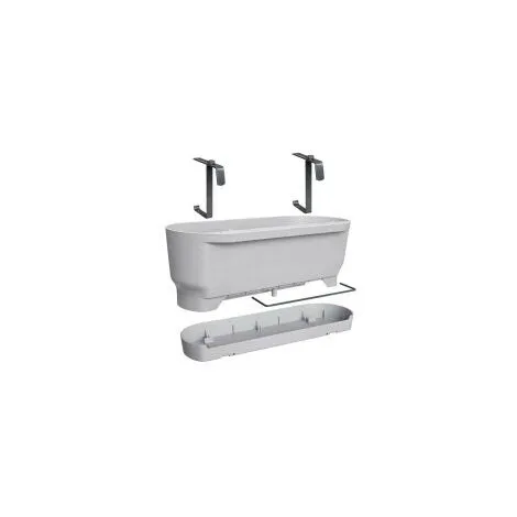 ELHO - Pot De Fleurs - Greenville Easy Balcony 52 - Living Ciment - Balcon - L 21.2 X W 52 X H 19.4 Cm 1 ELHO - Pot De Fleurs - Greenville Easy Balcony 52 - Living Ciment - Balcon - L 21.2 X W 52 X H 19.4 Cm