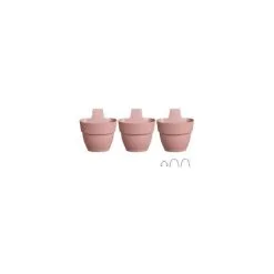 ELHO - Pot De Fleurs - Vibia Campana Foret Vertical Set/3 - Rose Poussiere - Balcon Extérieur - L 17.1 X W 20.7 X H 29.7 Cm
